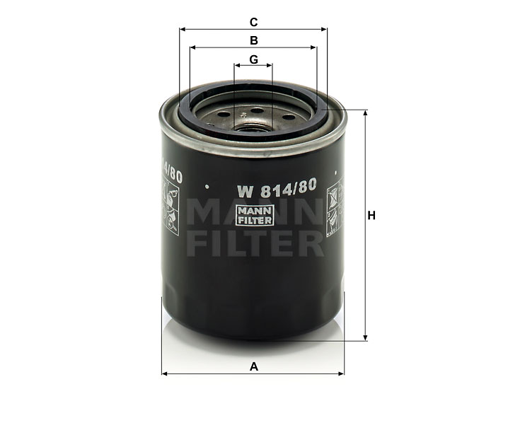 Ф. маслен. MANN W814/80