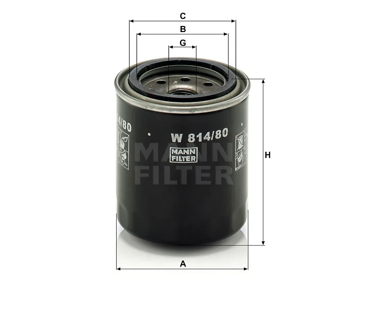 Ф. маслен. MANN W814/80