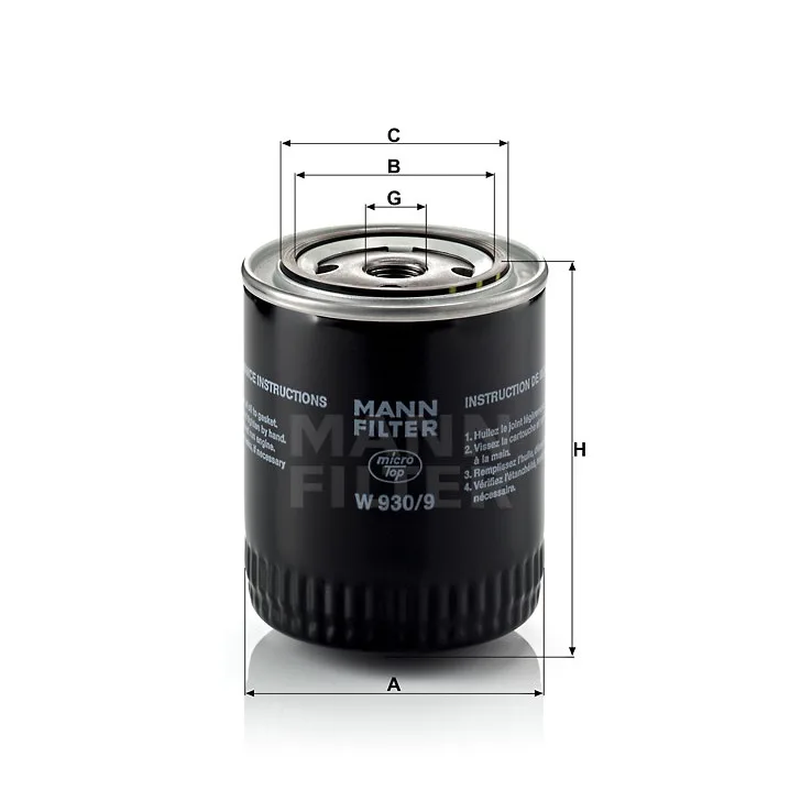 Ф. маслен. MANN W930/9
