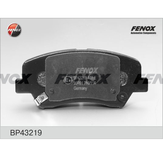 Колодки торм. перед. FENOX BP43219 Hyundai Elantra III , I30. Kia Ceed 2010-