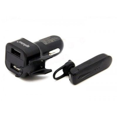 АЗУ USB порт eplutus CB-100 2.4A + ГАРНИТУРА Bluetooth