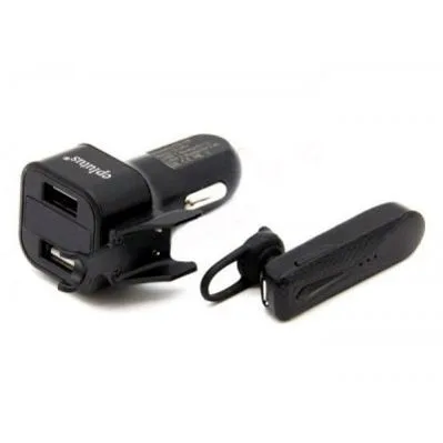 АЗУ USB порт eplutus CB-100 2.4A + ГАРНИТУРА Bluetooth
