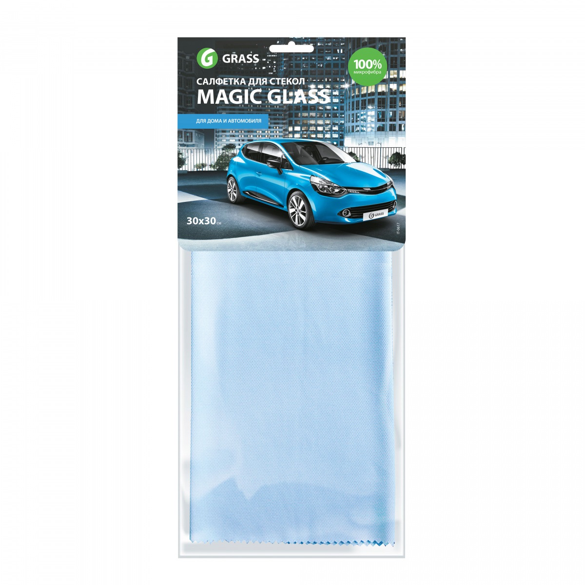 GraSS Салфетка микрофибра для стекла Magig Glass 30*30 IT-0617