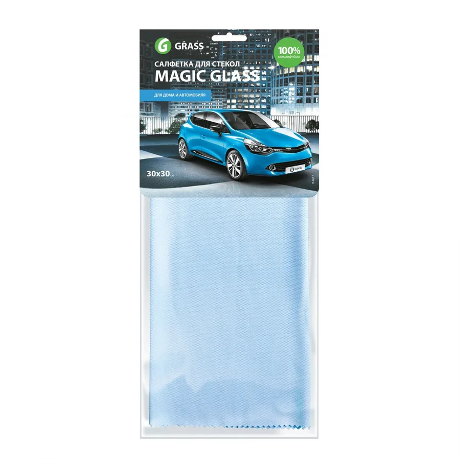 GraSS Салфетка микрофибра для стекла Magig Glass 30*30 IT-0617
