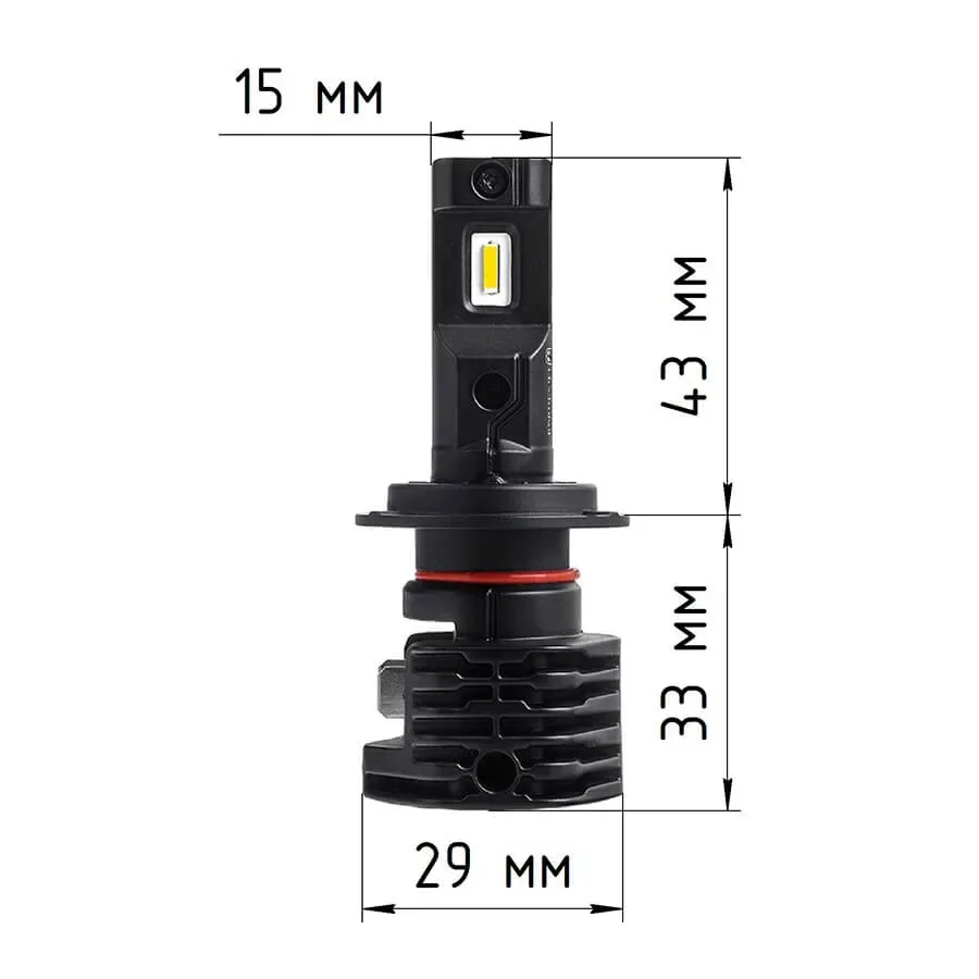 Светодиодные LED лампы ElectroKot MiniMax 12V H7 6000K к-т 2шт