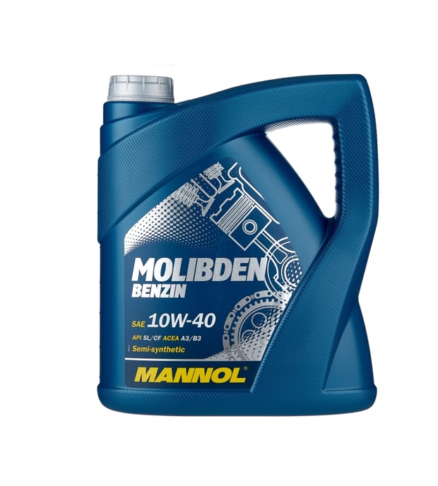 Масло моторное Mannol MOLIBDEN Benzin 10w40 A3/B4 п/с 4л.