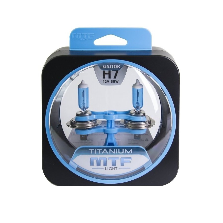 Лампа 12V MTF H7 55W Titanium 4400K (Eurobox,2шт.)