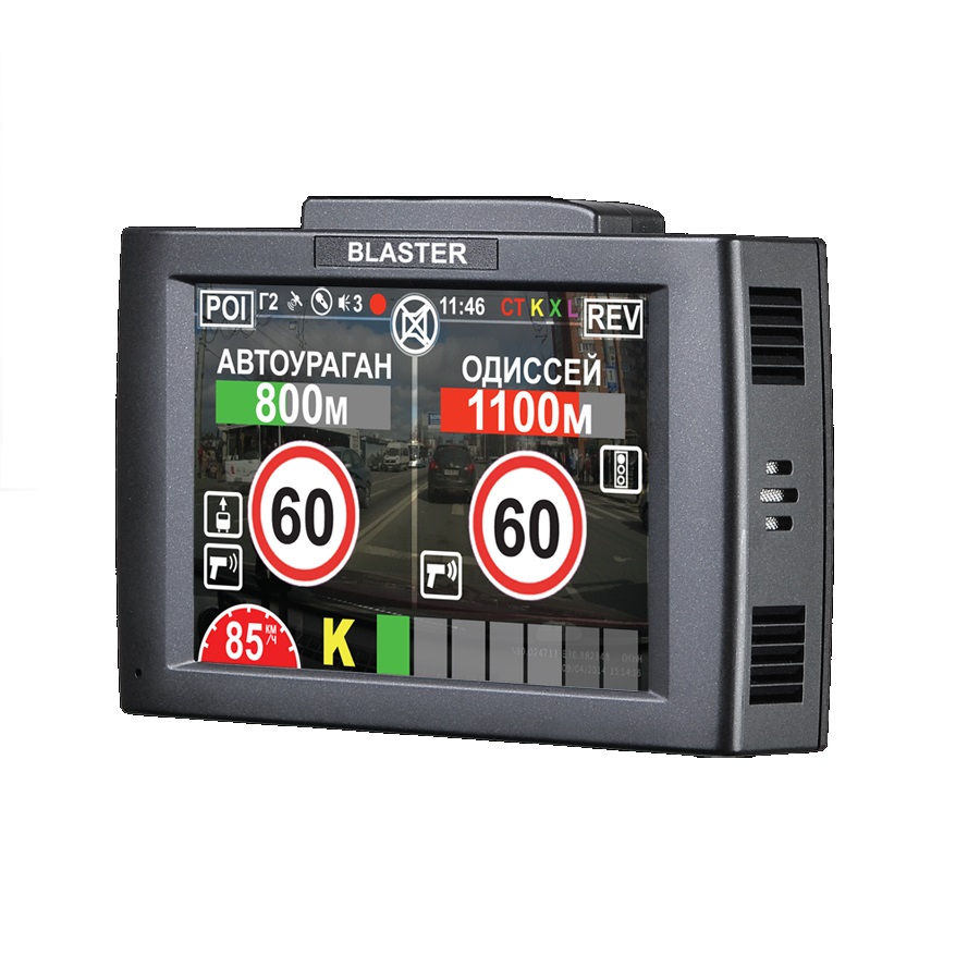 Антирад+Видеорег. INTEGO BLASTER Full HD GPS