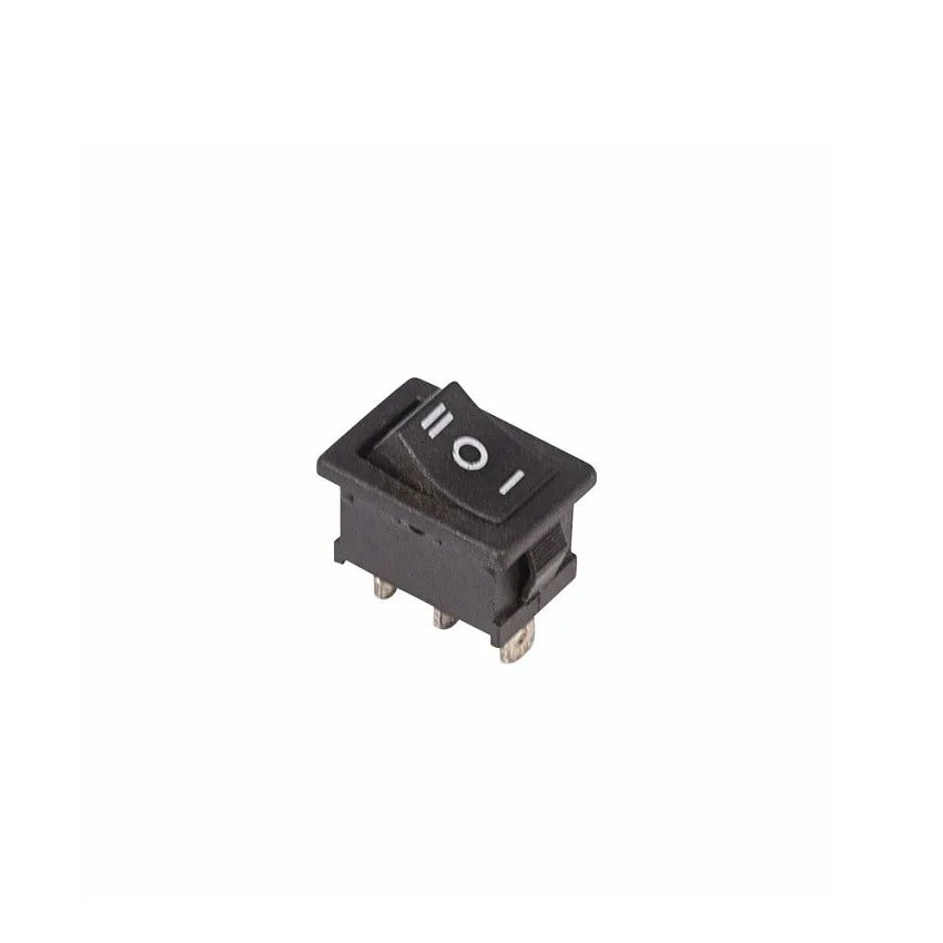 Кнопка-клавиша 250V 6A (3c) mini черн/красн SC768