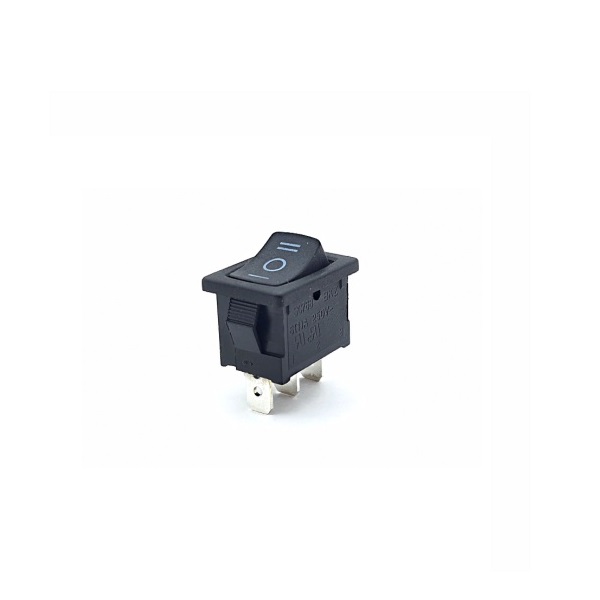 Кнопка-клавиша 250V 6A (3c) mini черн. (с нейтралью) SC768