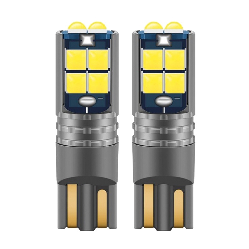 Лампа диодная 10-30V W5W б/ц T10 Canbus 10SMD AVS белая кт. - 2шт.