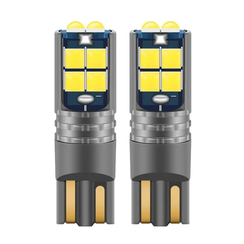 Лампа диодная 10-30V W5W б/ц T10 Canbus 10SMD AVS белая кт. - 2шт.