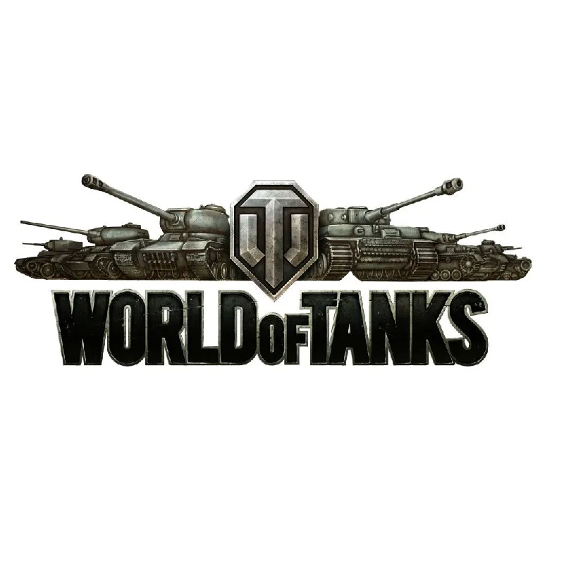 Наклейка WordOfTanks Эмблема (цветная) 13,5х32,5мм