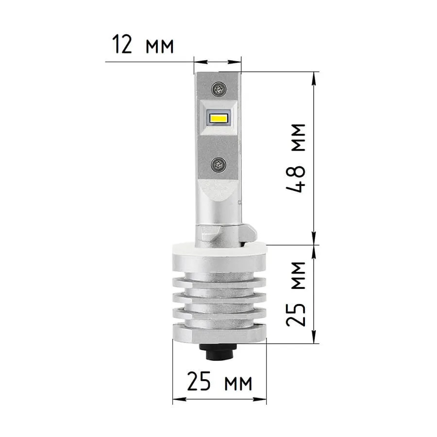 Светодиодные LED лампы ElectroKot Atomic 12-24V H27 PRO CSP 4300K к-т 2шт