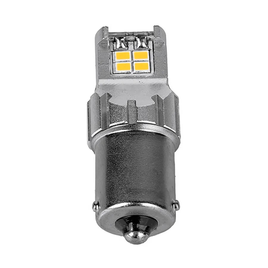 Лампа диодная ElectroKot 12V PY21W 12SMD 3020 (BA15S) Atomic оранжевая кт. 2шт