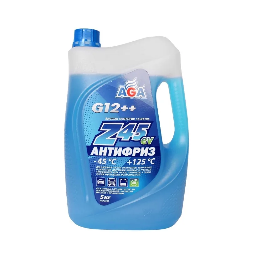 Антифриз AGA Z-45 G12++ синий 5кг