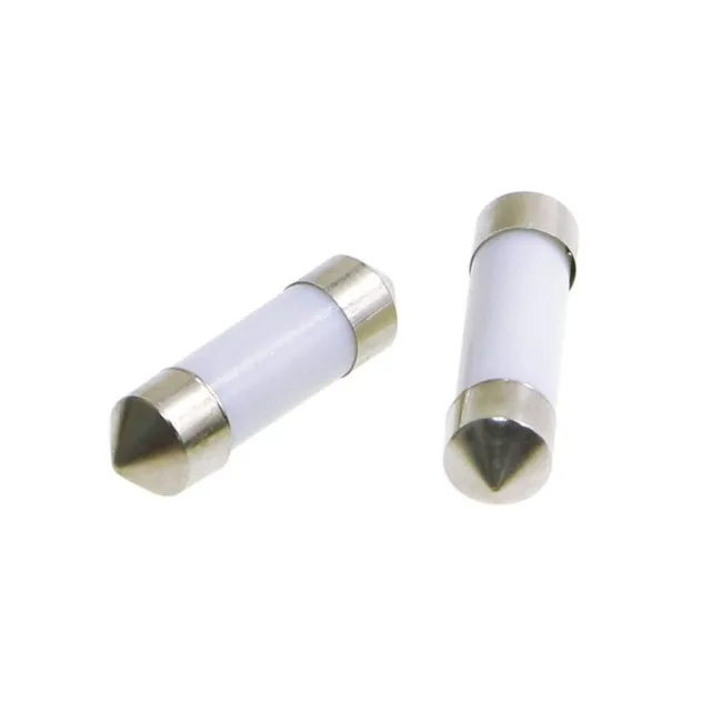 Лампа диодная 12V салон 2-х цок. 360-COB 31мм.