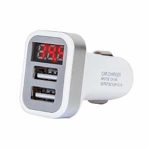 АЗУ USB порт 1A/2.1A + вольтметр