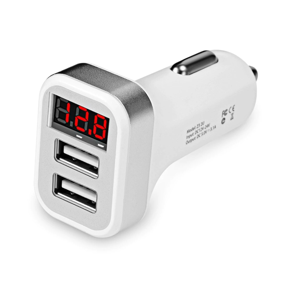 АЗУ USB порт 1A/2.1A + вольтметр