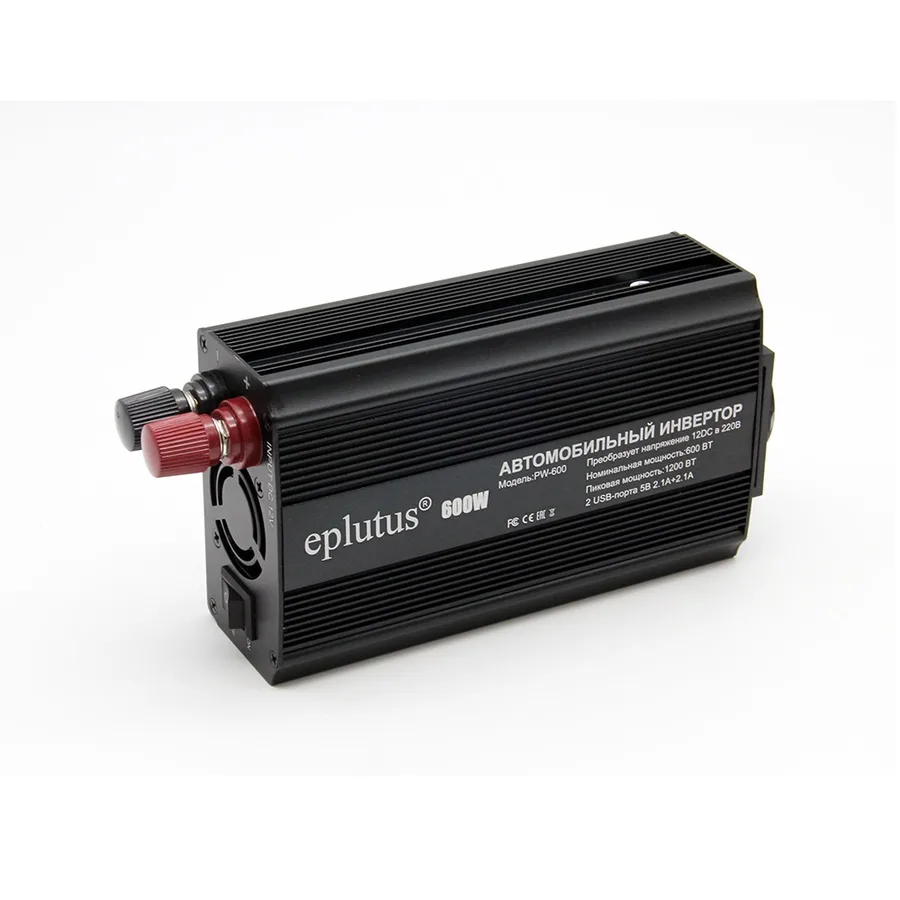 Преобразователь Eplutus 12В на 220В 600W PW-600