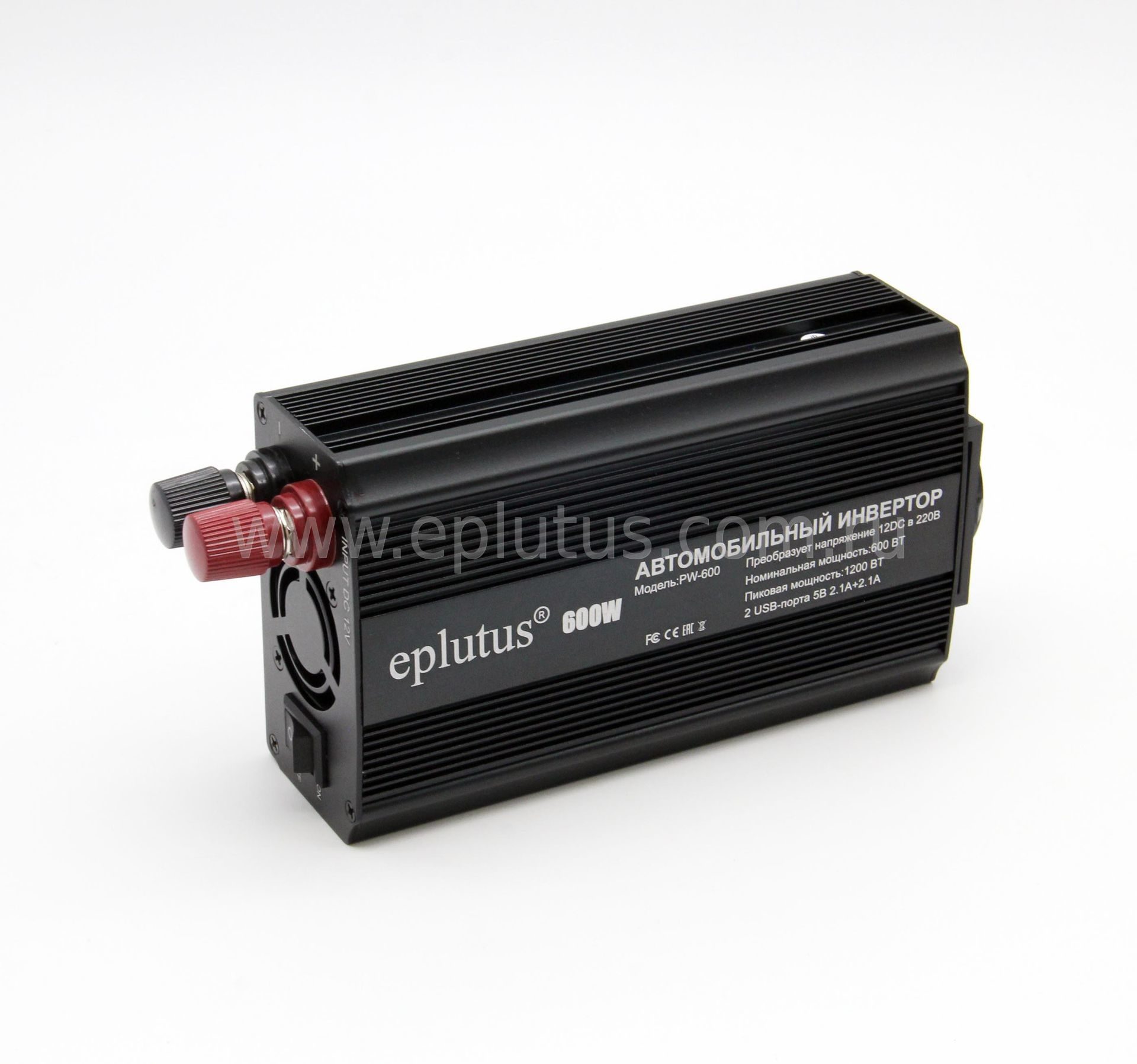Преобразователь Eplutus 12В на 220В 600W PW-600