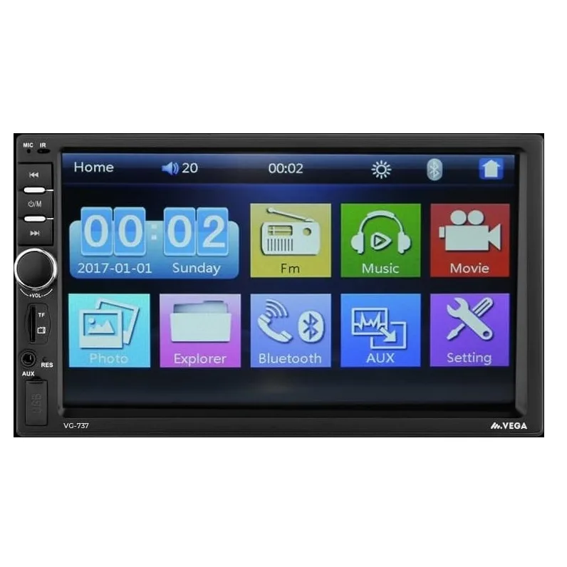 А/М 2DIN VEGA VG-737 2DIN TFT-дисплей 7 дюйма 4*45Вт (Bluetooth)