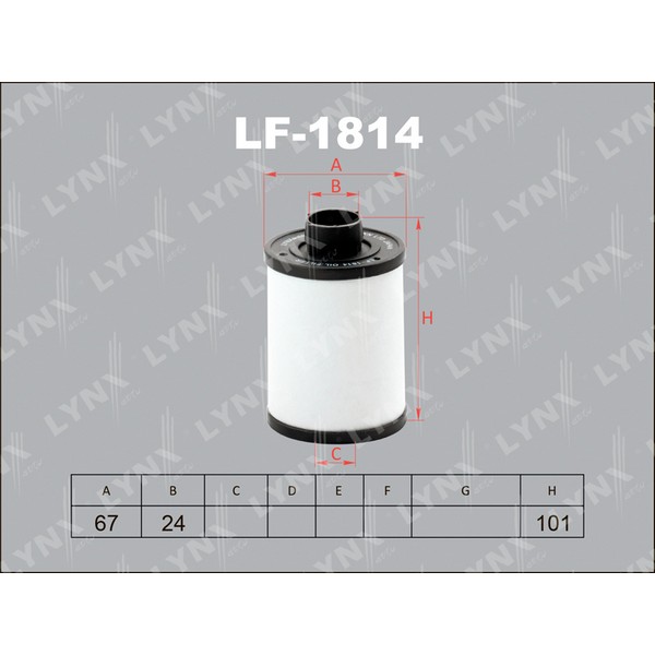 Фильтр топливный LYNXauto LF1814 Fiat Doblo (FG102ECO)