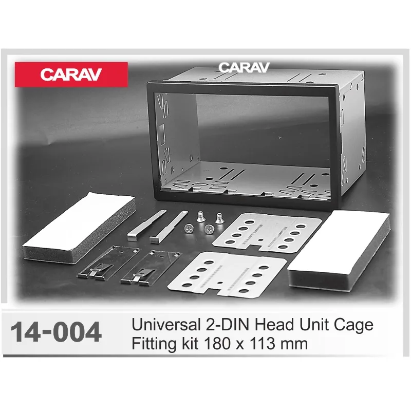 Рамка 2DIN CARAV 14004 Универсальная корзина 180x113mm