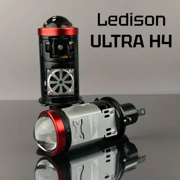 Светодиодные LED лампы Ledison ULTRA 12V H4 80W, 8000Lm, 5000К к-т 2шт