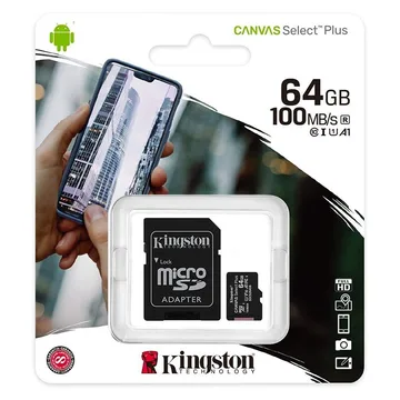 Карта памяти 64GB 10 Класс 100Mb/s Kingston
