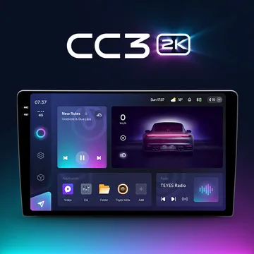 Автомагнитола TEYES CC3 2K (ANDROID 10) 10", 8-ядер. 4GB-ОЗУ, 64GB, 4G