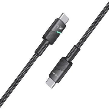 Кабель Type-C - Type-C MIVO MX-13T 120W, 6A ,1м.