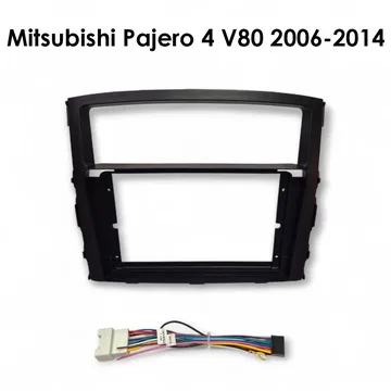 Установочный к-т для штатной а/м 9" Mitsubishi Pajero 4 V80 2006-2014 + проводка