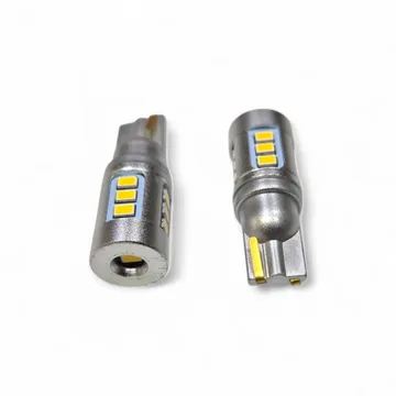 Лампа диодная 12-24V W5W б/ц T10-3020-13SMD с обманкой (метал) WHITE