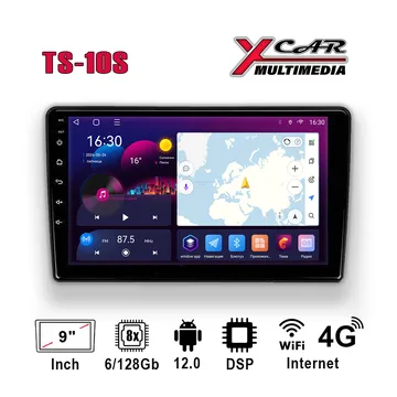 Автомагнитола XCar TS10S QLED (ANDROID 12) 9", 8-ядер./7862 6GB-ОЗУ, 128GB, 4G