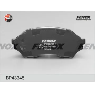 Колодки торм. перед. FENOX BP43345 Mazda 323