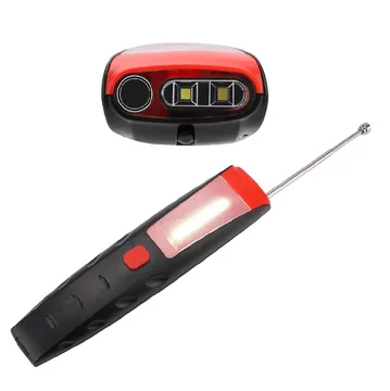 Фонарик диодный 2 LED с магнитом + крючок
