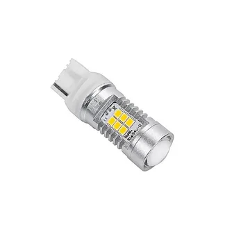 Лампа диодная 12V W21W б/ц-T20 18SMD (1690) T-series биполярная+белая к-т. 2шт.