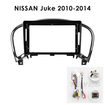 Установочный к-т для штатной а/м 9" Nissan Juke 2010-2014 + проводка