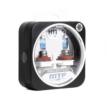 Лампа 12V MTF H11 55W Argentum+80% (Eurobox,2шт.)
