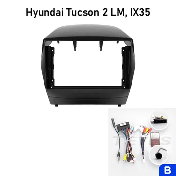 Установочный к-т для штатной а/м 9" Hyundai Tucson 2 LM 2009-2015, IX35 + пров. CAN (Эконом)
