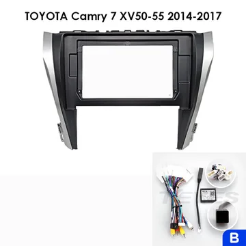 Установочный к-т для штатной а/м 10" TOYOTA Camry 7 XV50-55 2014-2017 (Silver-Black) + проводка CAN