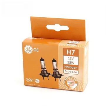 Лампа 12V GE H7 55W Extra Life (Eurobox,2шт.) 1915