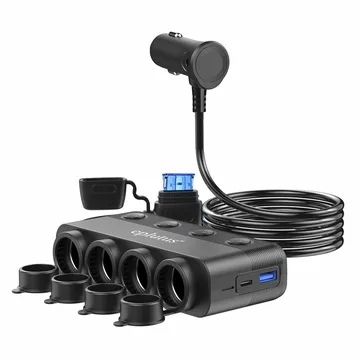 Разветлитель прикур. Eplutus 4гн. FC-420 + USB 360 Вт