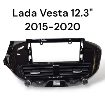 Установочный к-т для штатной а/м 12.3" LADA Vesta 2015-2019 + проводка CAN