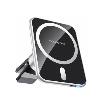 Держатель телефона BOROFONE BH43 Magsafe + зарядка (магнит в отопитель)