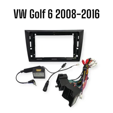 Установочный к-т для штатной а/м 9" Volkswagen Golf 6 2008-2016 + проводка CAN