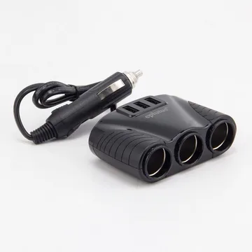 Разветлитель прикур. Eplutus 3гн. FC-340 + USB