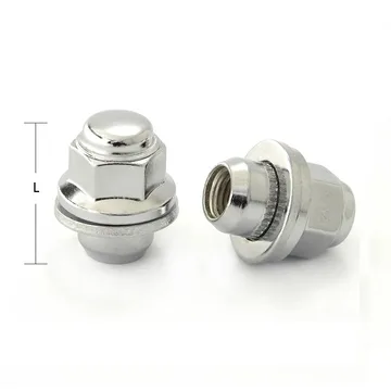 Гайка M12x1.5 hex 21 п/ш (ХРОМ)