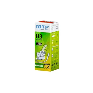 Лампа MTF 12V H3 55W Standart +30%